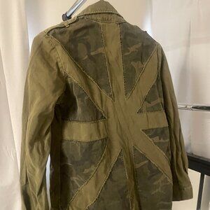 Forever 21 Union Jack Military Jacket